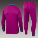 2024/2025 Psg Paris Saint-Germain Half-Pull Training Suit Rose Set - Image 2