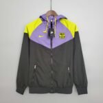 2023/2024 Barcelona Jersey Windbreaker Black and purple