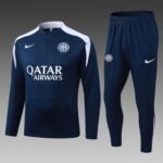 2025/2026 Internazionale Milan Half-Pull Training Suit Royal Blue Football Jersey