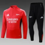 2025/2026 Arsenal Half-Pull Training Suit Red Football Shirt Set