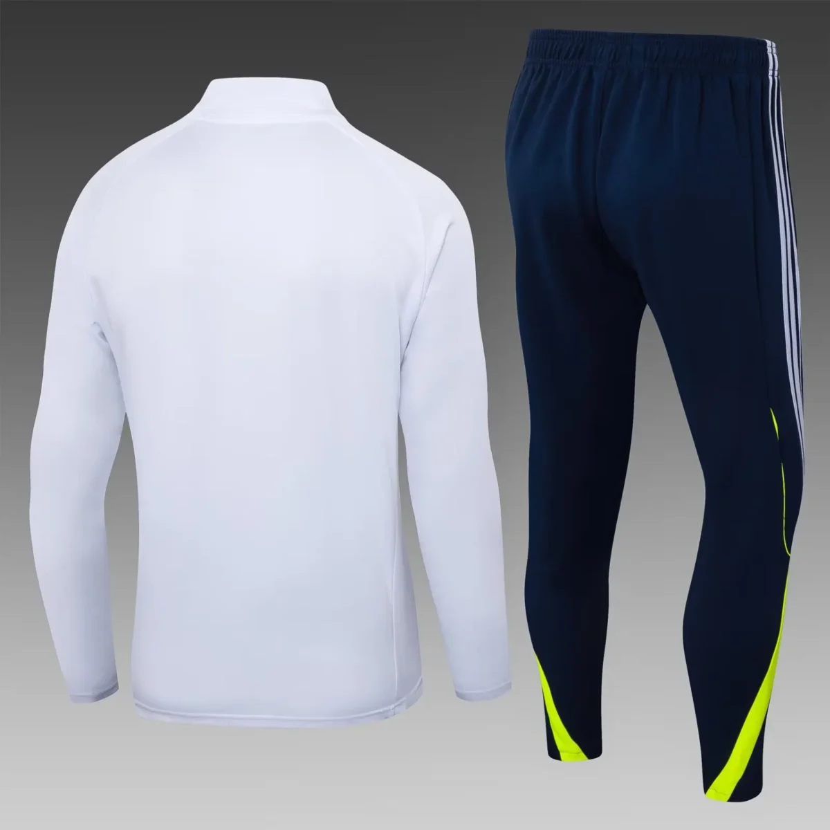 2025/2026 Real Madrid Half-Pull Training Suit White Football Shirt Set - Image 2