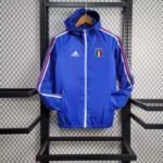 2024 Italy Windbreaker Blue Football Shirt