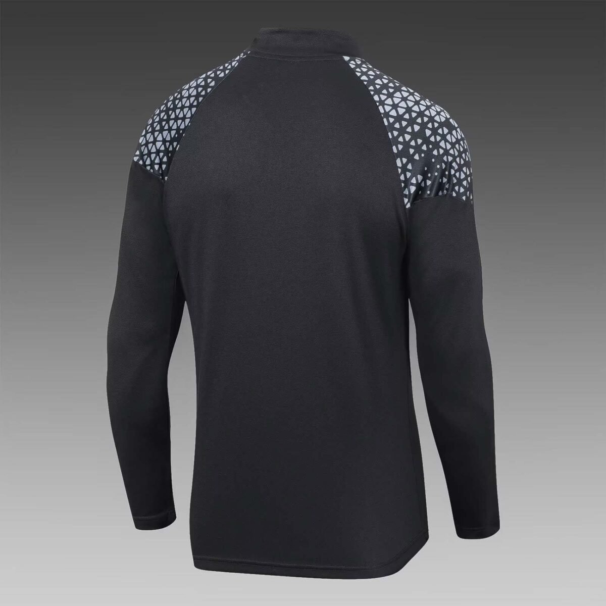 2023/2024 Olympique de Marseille Half-Pull Training Suit Black Football Jersey Set - Image 4