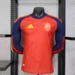 2026 Player Version Spain National Team Home long sleeves Football Shirt