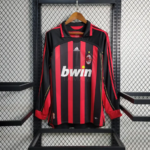 2006/2007 Retro Long Sleeve AC Milan Home Football Shirt