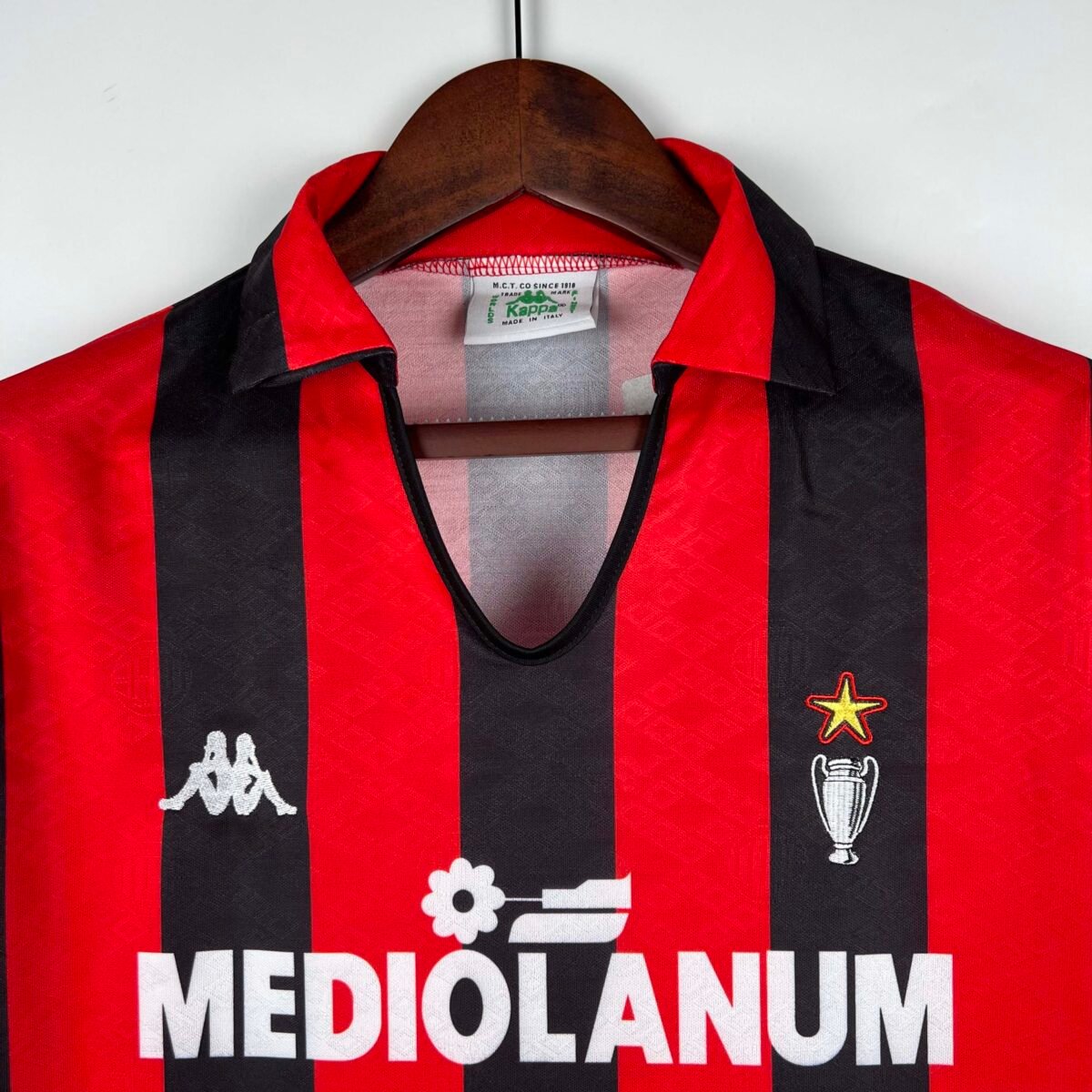 1989/1990 Retro AC Milan Home Football Shirt - Image 3