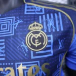 2025/2026 Player Version Real Madrid Special Edition Dark blue Football Shirt - Image 6