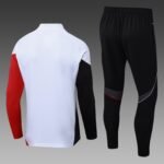 2025/2026 Ajax Half-Pull Training Suit White Football Shirt Set - Image 2