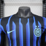 2025-2026 Long Sleeve Player Version Inter Milan Home Football Shirt - Image 3