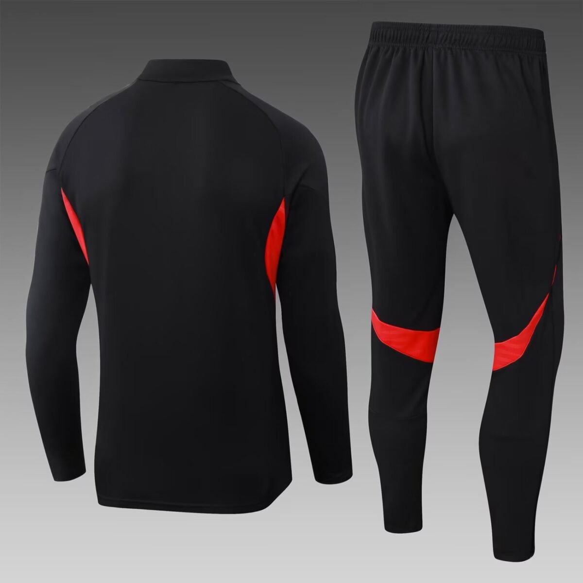 2025/2026 Benfica Half-Pull Training Suit Black Jersey Set - Image 2