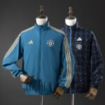 2025/2026 Manchester United Reversible Windbreaker??Blue&Black??