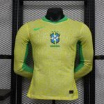 2024 Player Version Long Sleeve Brazil Home Football Shirt