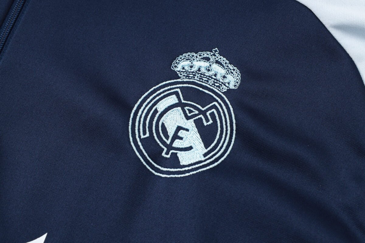 2024-2025 Real Madrid Half-Pull Training Suit Football Shirt Kids Set - Image 7