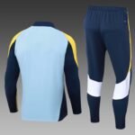 2024/2025 Real Madrid Half-Pull Training Suit Baby blue Football Shirt Set - Image 2