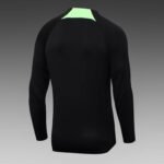 2023/2024 Liverpool Half-Pull Training Suit Black Jersey Set - Image 4