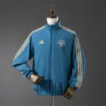 2025/2026 Manchester United Reversible Windbreaker??Blue&Black?? - Image 3
