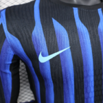 2025-2026 Long Sleeve Player Version Inter Milan Home Football Shirt - Image 5