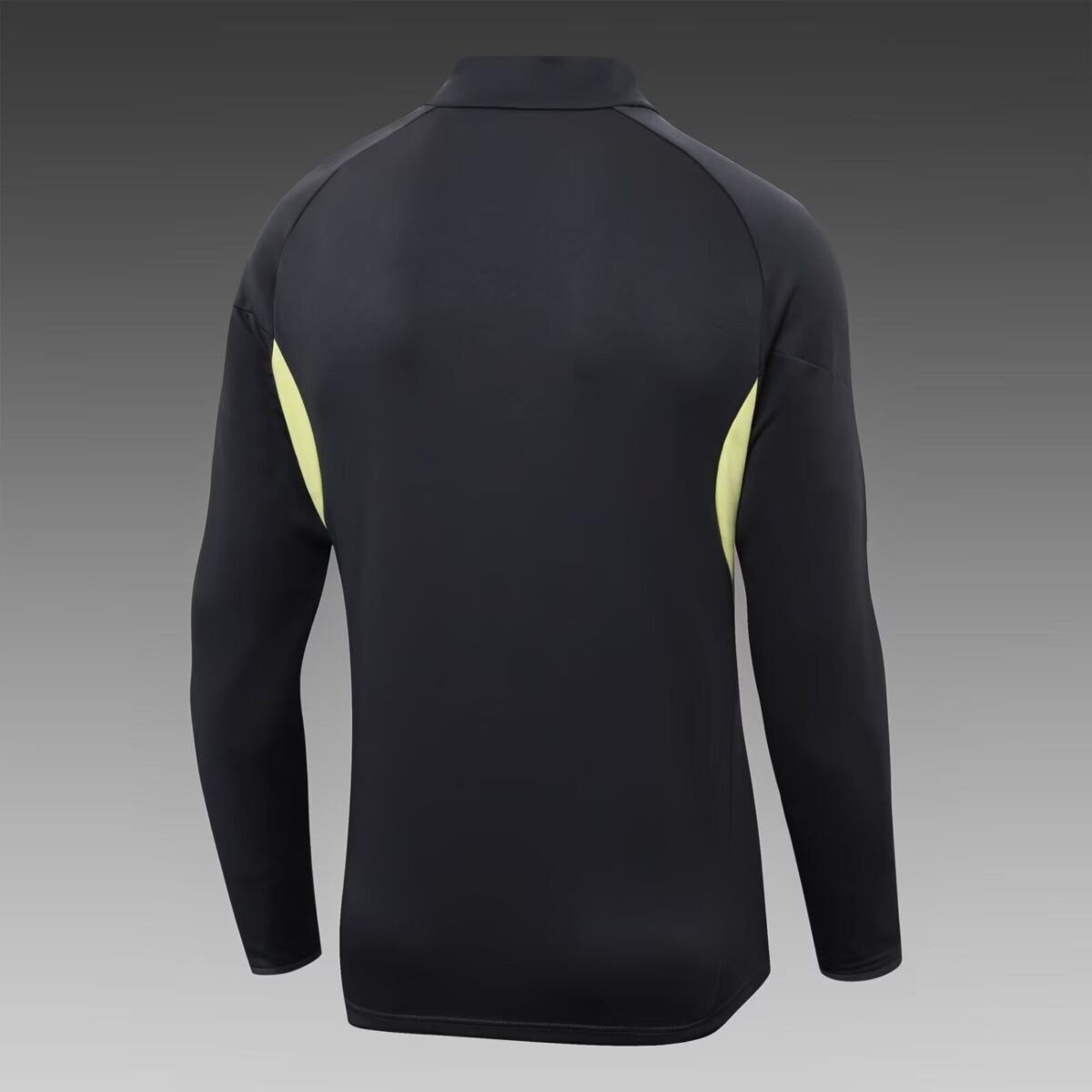 2025/2026 Real Madrid Half-Pull Training Suit Dark Gray Football Shirt Set - Image 4