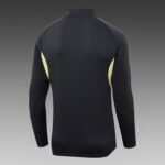 2025/2026 Real Madrid Half-Pull Training Suit Dark Gray Football Shirt Set - Image 4
