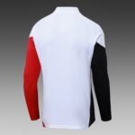 2025/2026 Ajax Half-Pull Training Suit White Football Shirt Set - Image 4
