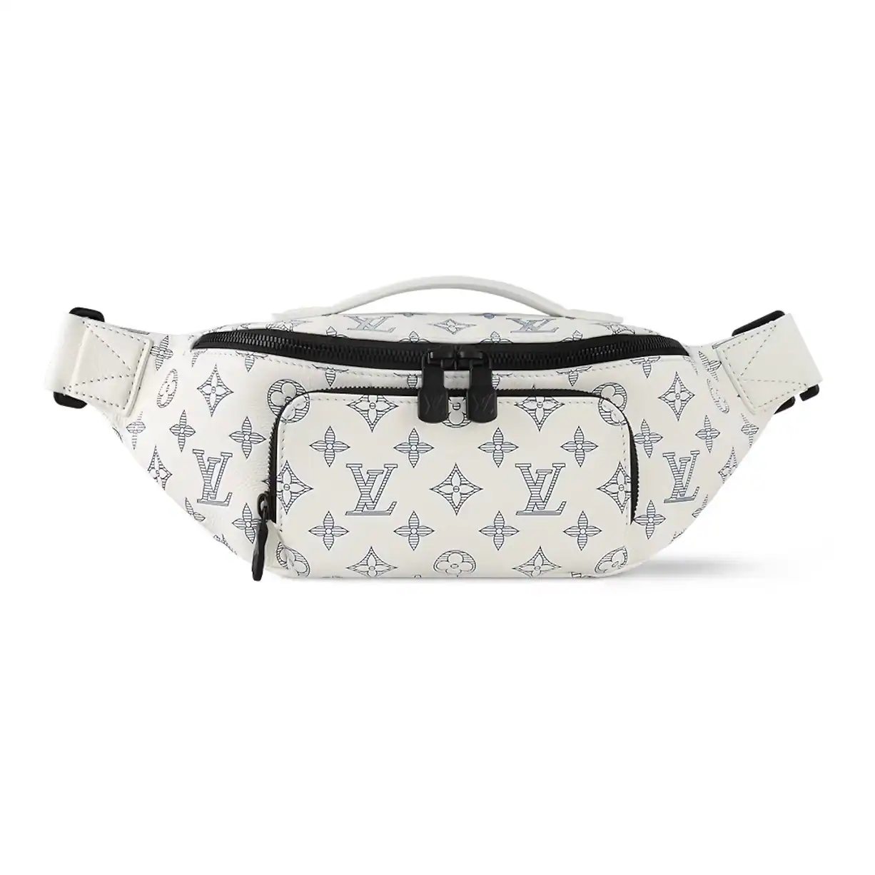 Rush-Bumbag-White-Monogram-Shadow-M25227-LW221-1.webp Rush Bumbag White Monogram Shadow M25227 – LW221 - Image 1