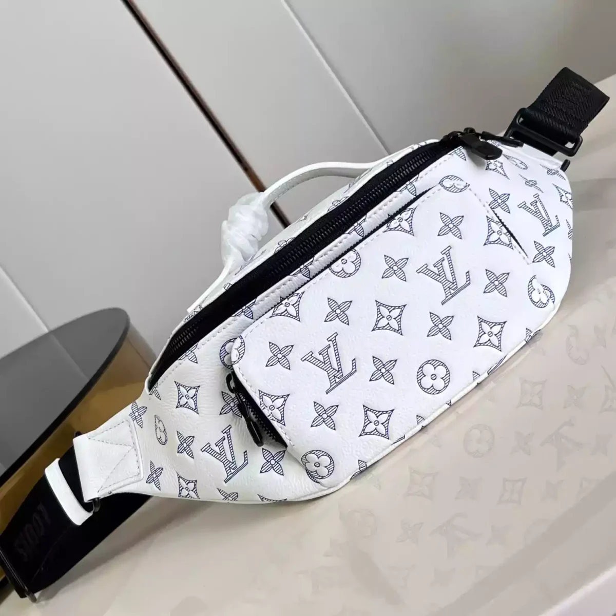 Rush Bumbag White Monogram Shadow M25227 – LW221 - Image 2