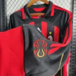2006/2007 Retro Long Sleeve AC Milan Home Football Shirt - Image 4