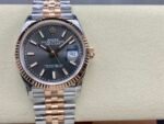 Rolex Datejust 36mm Two-Tone Rose Gold Sunburst Slate Dial Jubilee Bracelet (126231) DD3235 Movement - Image 2