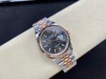 Rolex Datejust 36mm Two-Tone Rose Gold Sunburst Slate Dial Jubilee Bracelet (126231) DD3235 Movement - Image 4