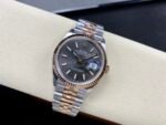 Rolex Datejust 36mm Two-Tone Rose Gold Sunburst Slate Dial Jubilee Bracelet (126231) DD3235 Movement - Image 6