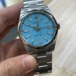 Rolex Oyster Perpetual 41mm Turquoise ??Tiffany?? Blue Dial Smooth Bezel Oyster Bracelet (124300) VS3230 Movement