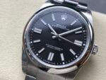 Rolex Oyster Perpetual 41mm Bright Black Dial Smooth Bezel Oyster Bracelet (124300) DD3230 Movement - Image 3