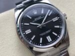 Rolex Oyster Perpetual 41mm Bright Black Dial Smooth Bezel Oyster Bracelet (124300) DD3230 Movement - Image 4