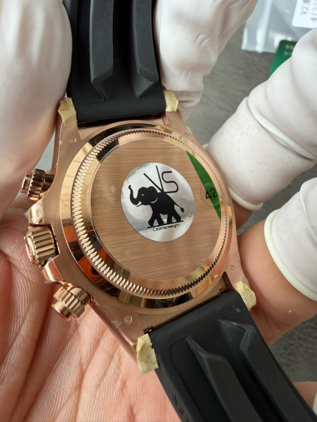 Rolex Daytona 40mm Everose Gold Chocolate Dial Rubber Strap (126515LN) DD4131 Movement - Image 8