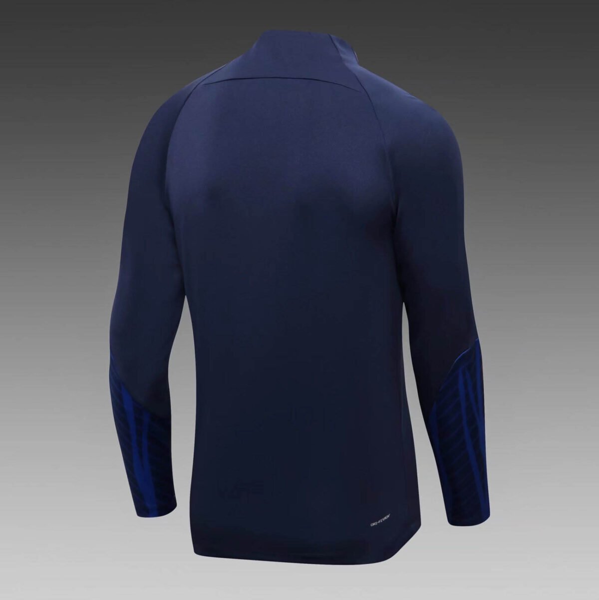 2022 France Half-Pull Training Suit Royal Blue Football Shirt Set - Image 4