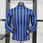 2025-2026 Long Sleeve Player Version Inter Milan Home Football Shirt - Image 2