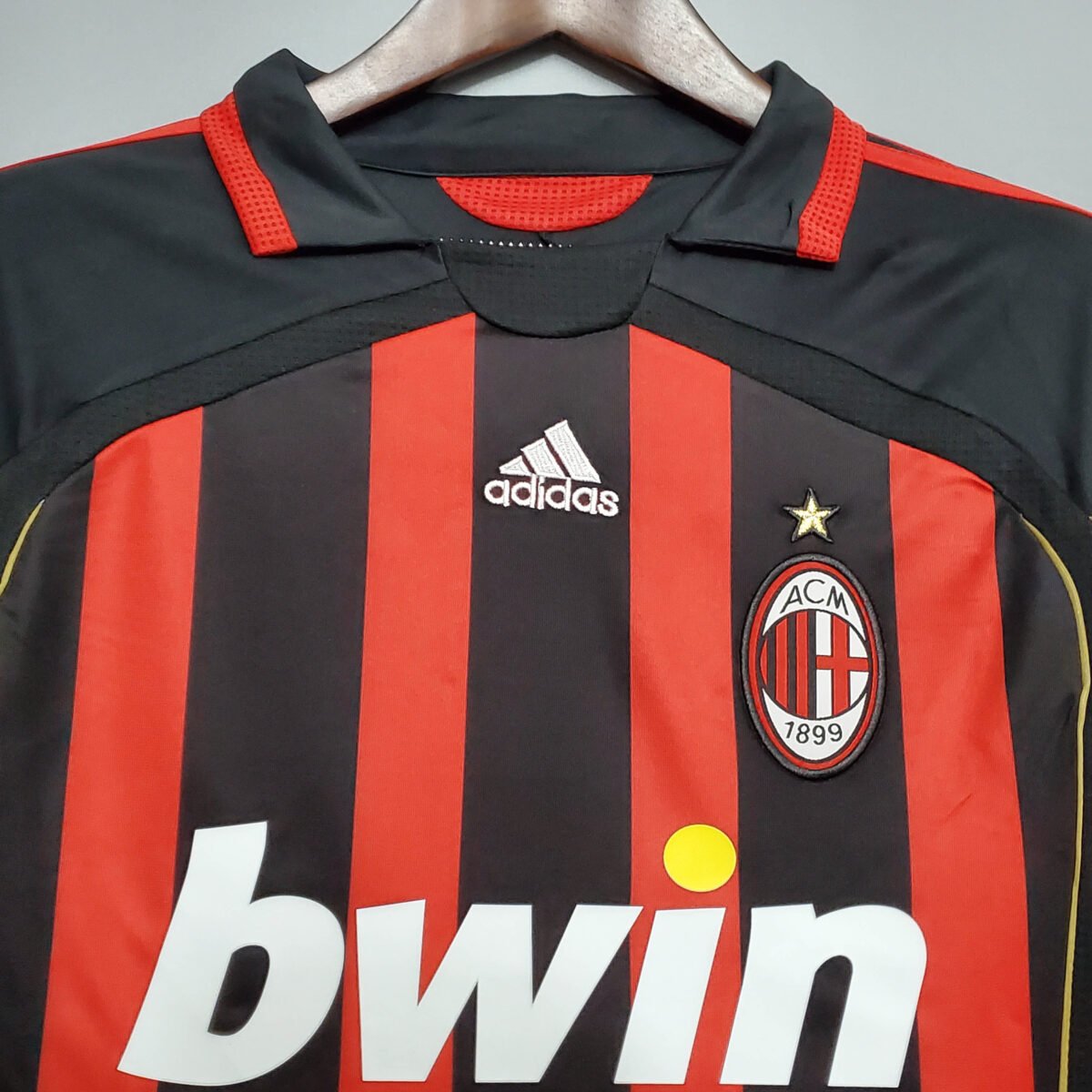 2006/2007 Retro Long Sleeve AC Milan Home Football Shirt - Image 10