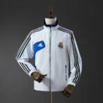 2025/2026 Real Madrid Jacket Windbreaker -White-Blue