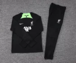 2023/2024 Liverpool Half-Pull Training Suit Black Jersey Set - Image 7