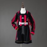 2006/2007 Retro AC Milan Home Long Sleeve Jersey Kids Size