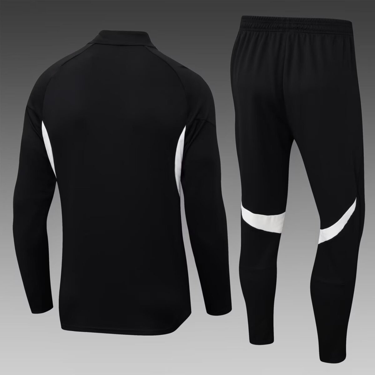 2025/2026 Liverpool Half-Pull Training Suit Black Jersey Set - Image 2