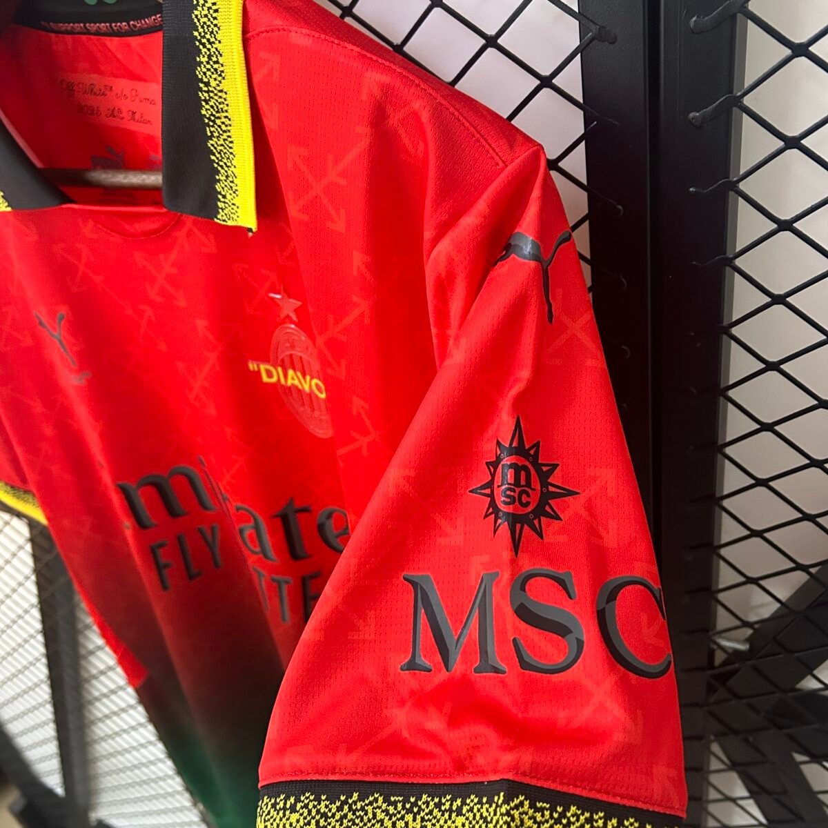 2024/2025 AC Milan Fourth Away Red Soccer Jersey - Image 7