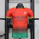 2024/2025 Player Version AC Milan Fourth Away Red Soccer Jersey