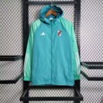 2023/2024 River Plate Windbreaker Light green Soccer Jersey
