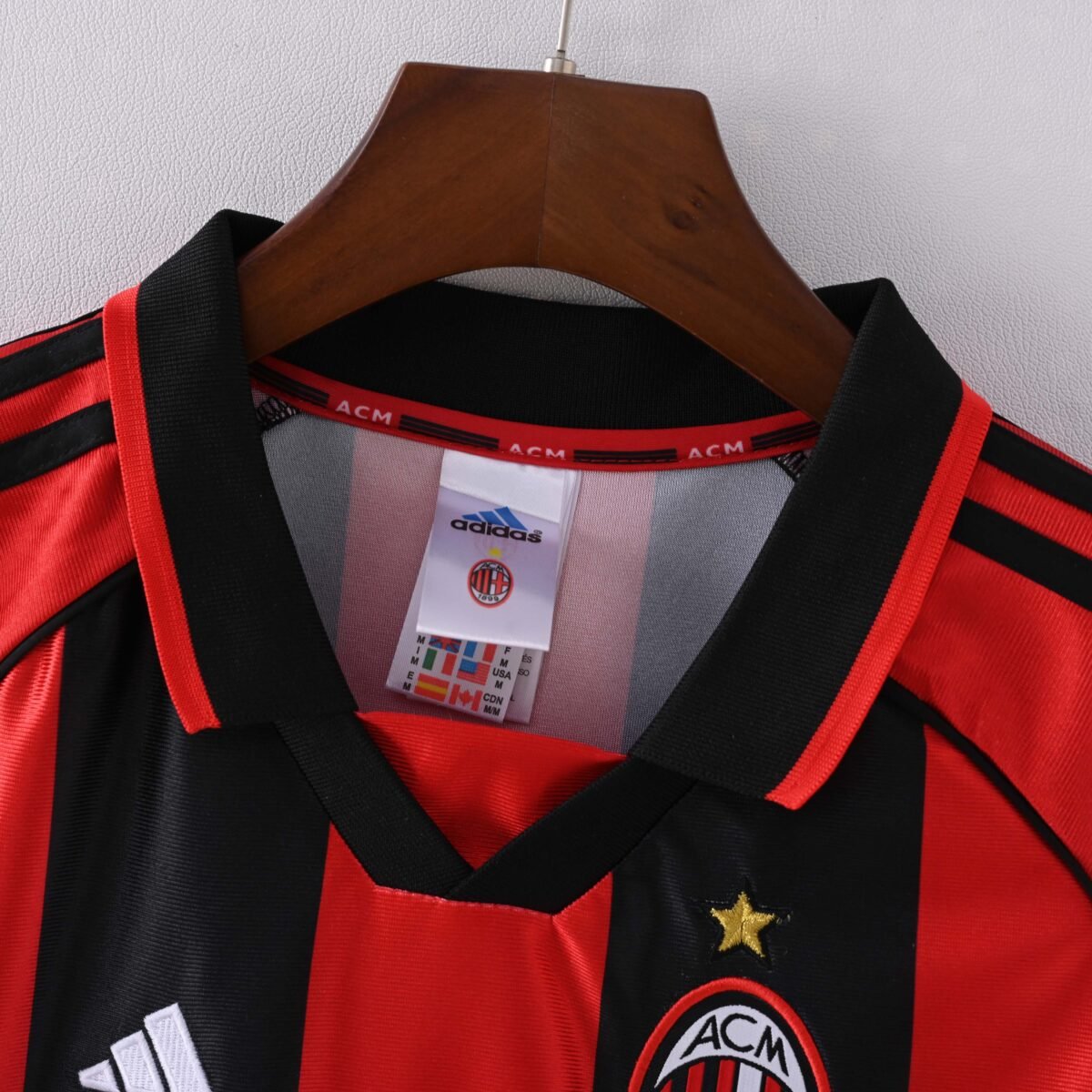 1998/1999 Retro AC Milan Home Football Shirt - Image 3