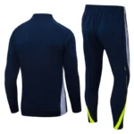 2025-2026 Real Madrid Retro Royal blue Half-Pull Training Suit Football Shirt Set - Image 2