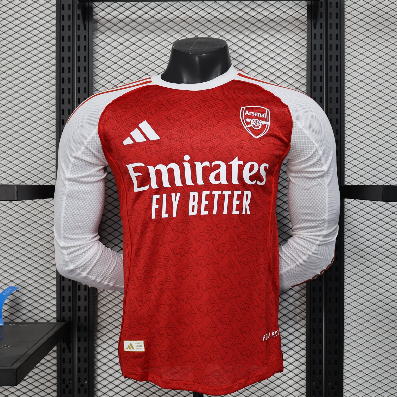 bea7bba464694a64900a5dbd0148b505.jpg 2025/2026 Player Version Long Sleeve Arsenal Home Football Shirt - Image 1