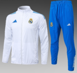 2025-2026 Real Madrid Windbreaker Training Suit Football Shirt Kids Set