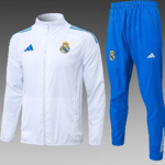 2025-2026 Real Madrid Windbreaker Training Suit Football Shirt Kids Set