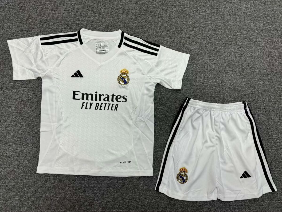 2024/2025 Real Madrid Home Football Shirt Kids Size - Image 6